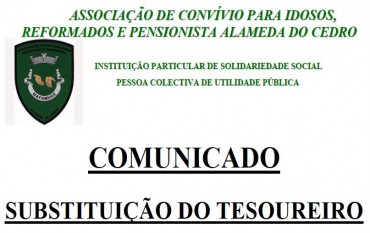 SUBSTITUIÇÃO DO TESOUREIRO