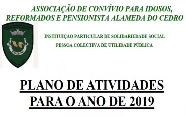 PLANO DE ATIVIDADES PARA 2019