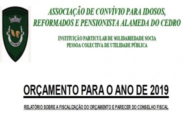 ORÇAMENTO PARA 2019 (PARECER DO CONSELHO FISCAL)