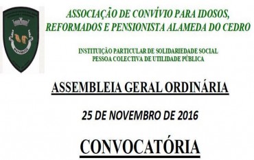 CONVOCATÓRIA DE ASSEMBLEIA GERAL ORDINÁRIA