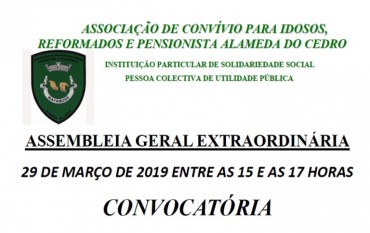 ASSEMBLEIA GERAL EM 29-03-2019