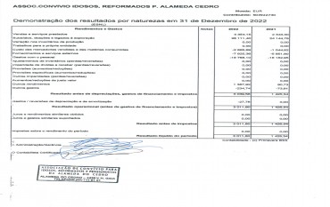 DEMONSTRAÇÃO DOS RESULTADOS EM 31/12/2022