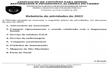 RELATÓRIO DE ATIVIDADES DE 2023